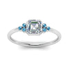Load image into Gallery viewer, petite-bezel-set-asscher-cut-diamond-engagement-ring-with-blue-topaz-in-white-gold-FD9175ASRGICBLTOANGLE5-NL-WG