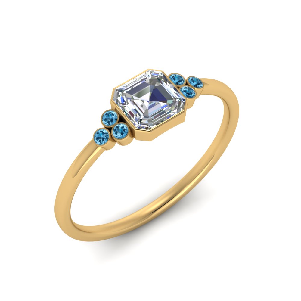 petite-bezel-set-asscher-cut-diamond-engagement-ring-with-blue-topaz-in-yellow-gold-FD9175ASRGICBLTOANGLE2-NL-YG