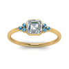 Load image into Gallery viewer, petite-bezel-set-asscher-cut-diamond-engagement-ring-with-blue-topaz-in-yellow-gold-FD9175ASRGICBLTOANGLE5-NL-YG