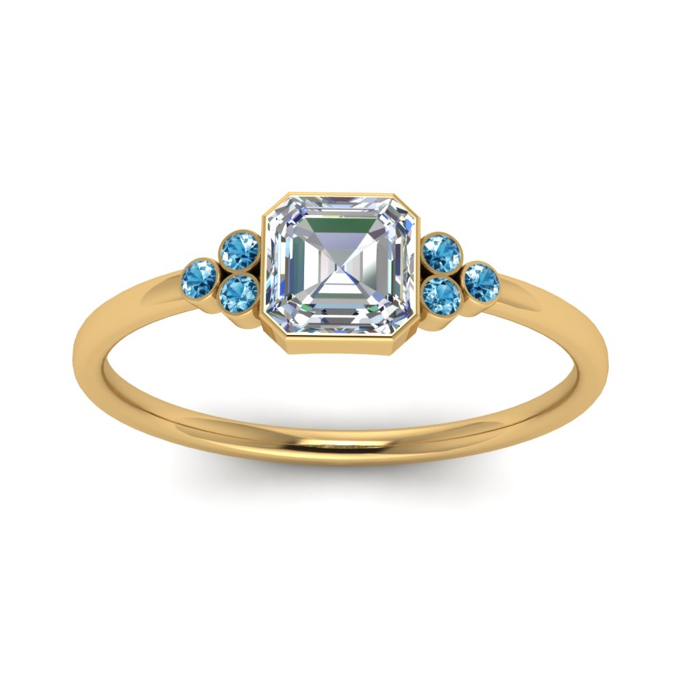 petite-bezel-set-asscher-cut-diamond-engagement-ring-with-blue-topaz-in-yellow-gold-FD9175ASRGICBLTOANGLE5-NL-YG