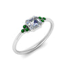 Load image into Gallery viewer, petite-bezel-set-asscher-cut-diamond-engagement-ring-with-emerald-in-white-gold-FD9175ASRGEMGRANGLE2-NL-WG