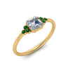 Load image into Gallery viewer, petite-bezel-set-asscher-cut-diamond-engagement-ring-with-emerald-in-yellow-gold-FD9175ASRGEMGRANGLE2-NL-YG