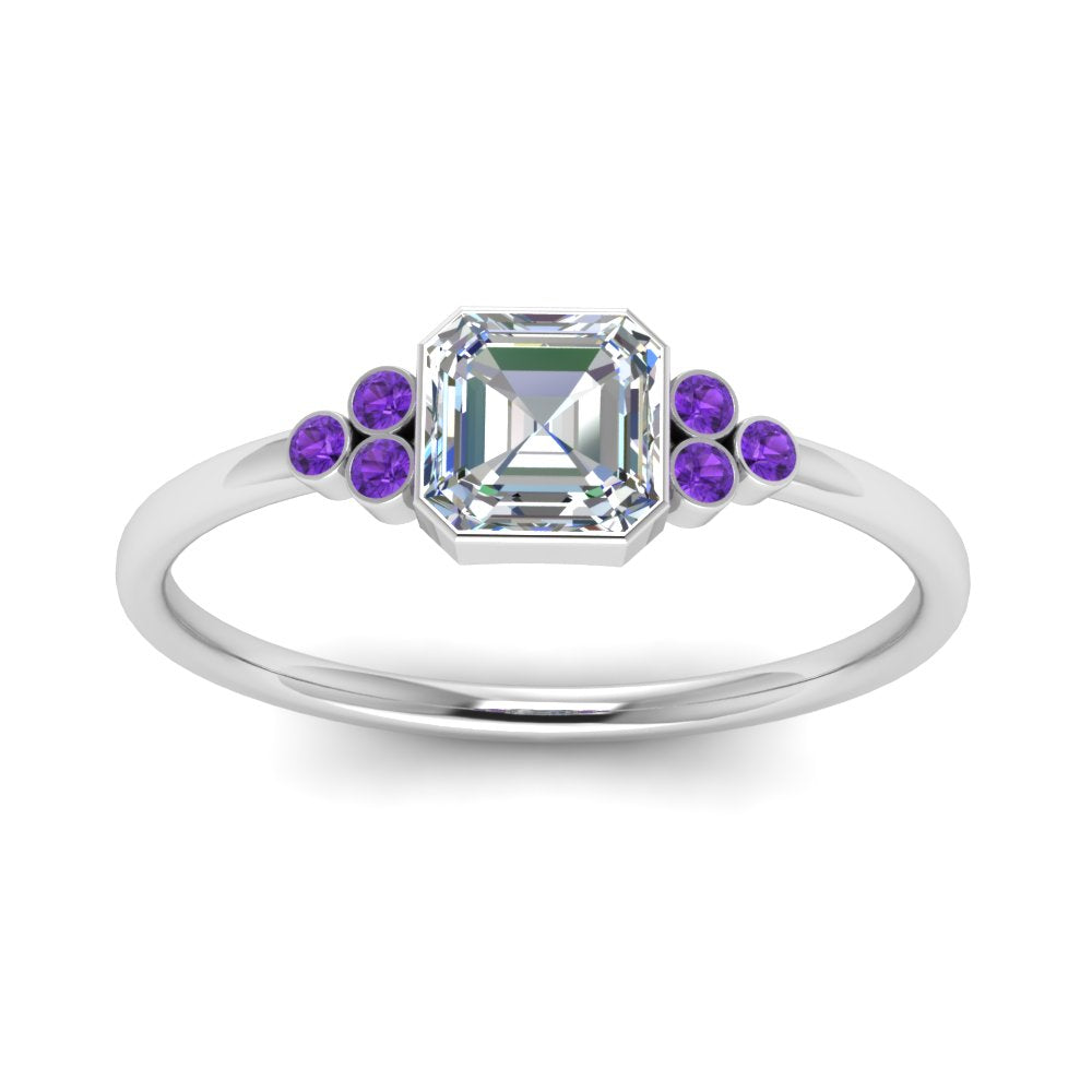 petite-bezel-set-asscher-cut-diamond-engagement-ring-with-purple-topaz-in-white-gold-FD9175ASRGVITOANGLE5-NL-WG