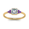 Load image into Gallery viewer, petite-bezel-set-asscher-cut-diamond-engagement-ring-with-purple-topaz-in-yellow-gold-FD9175ASRGVITOANGLE5-NL-YG