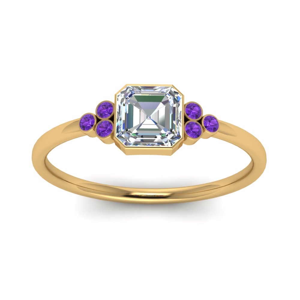 petite-bezel-set-asscher-cut-diamond-engagement-ring-with-purple-topaz-in-yellow-gold-FD9175ASRGVITOANGLE5-NL-YG