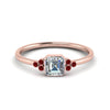 Load image into Gallery viewer, petite-bezel-set-asscher-cut-diamond-engagement-ring-with-ruby-in-rose-gold-FD9175ASRGRUDR-NL-RG
