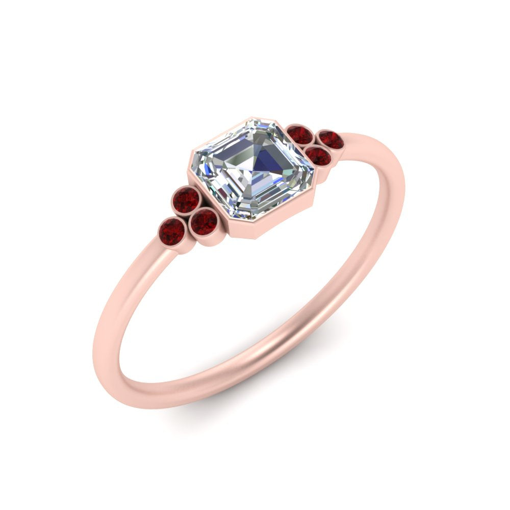 petite-bezel-set-asscher-cut-diamond-engagement-ring-with-ruby-in-rose-gold-FD9175ASRGRUDRANGLE2-NL-RG
