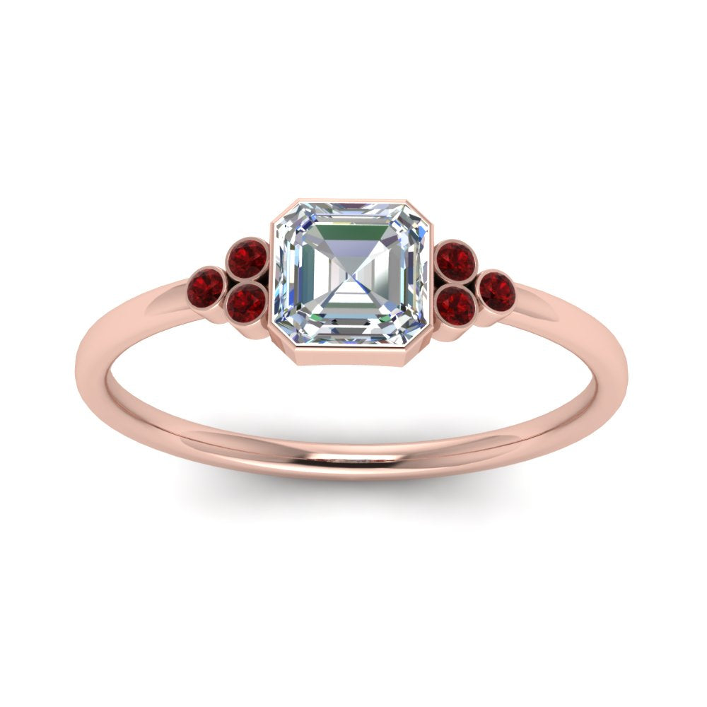 petite-bezel-set-asscher-cut-diamond-engagement-ring-with-ruby-in-rose-gold-FD9175ASRGRUDRANGLE5-NL-RG