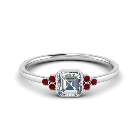 petite-bezel-set-asscher-cut-diamond-engagement-ring-with-ruby-in-white-gold-FD9175ASRGRUDR-NL-WG