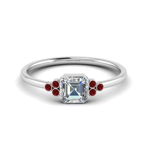 petite-bezel-set-asscher-cut-diamond-engagement-ring-with-ruby-in-white-gold-FD9175ASRGRUDR-NL-WG