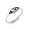 Load image into Gallery viewer, petite-bezel-set-asscher-cut-diamond-engagement-ring-with-ruby-in-white-gold-FD9175ASRGRUDRANGLE2-NL-WG
