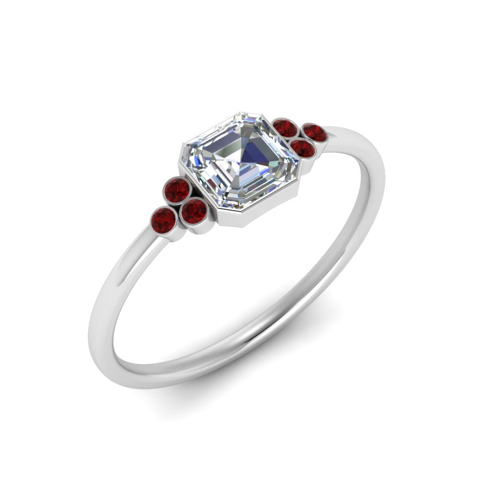 petite-bezel-set-asscher-cut-diamond-engagement-ring-with-ruby-in-white-gold-FD9175ASRGRUDRANGLE2-NL-WG