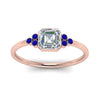 Load image into Gallery viewer, petite-bezel-set-asscher-cut-diamond-engagement-ring-with-sapphire-in-rose-gold-FD9175ASRGSABLANGLE5-NL-RG