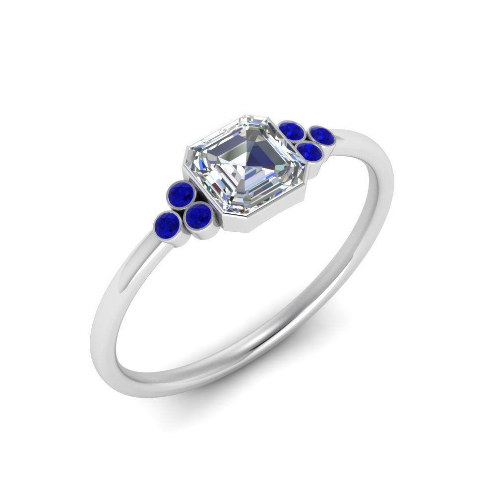 petite-bezel-set-asscher-cut-diamond-engagement-ring-with-sapphire-in-white-gold-FD9175ASRGSABLANGLE2-NL-WG