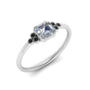 Load image into Gallery viewer, petite-bezel-set-asscher-cut-engagement-ring-with-black-diamond-in-white-gold-FD9175ASRGBLACKANGLE2-NL-WG