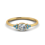 Load image into Gallery viewer, petite-bezel-set-cushion-cut-diamond-engagement-ring-with-blue-topaz-in-yellow-gold-FD9175CURGICBLTO-NL-YG
