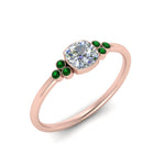 Load image into Gallery viewer, petite-bezel-set-cushion-cut-diamond-engagement-ring-with-emerald-in-rose-gold-FD9175CURGEMGRANGLE2-NL-RG_70411781-c57a-4885-b809-971a66c2604f
