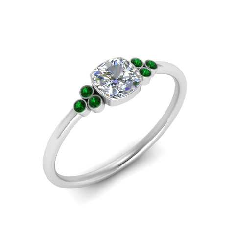 petite-bezel-set-cushion-cut-diamond-engagement-ring-with-emerald-in-white-gold-FD9175CURGEMGRANGLE2-NL-WG