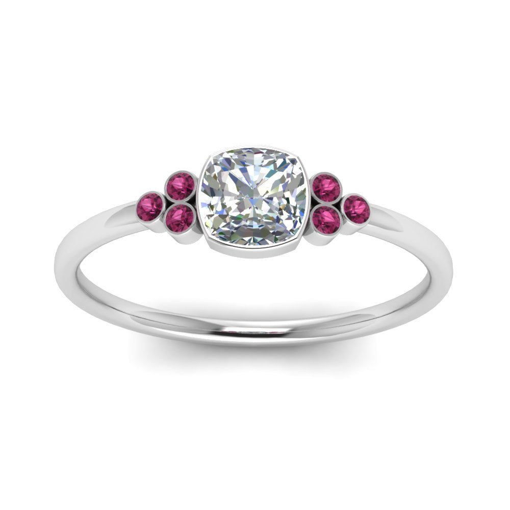 petite-bezel-set-cushion-cut-diamond-engagement-ring-with-pink-sapphire-in-white-gold-FD9175CURGSADRPIANGLE5-NL-WG