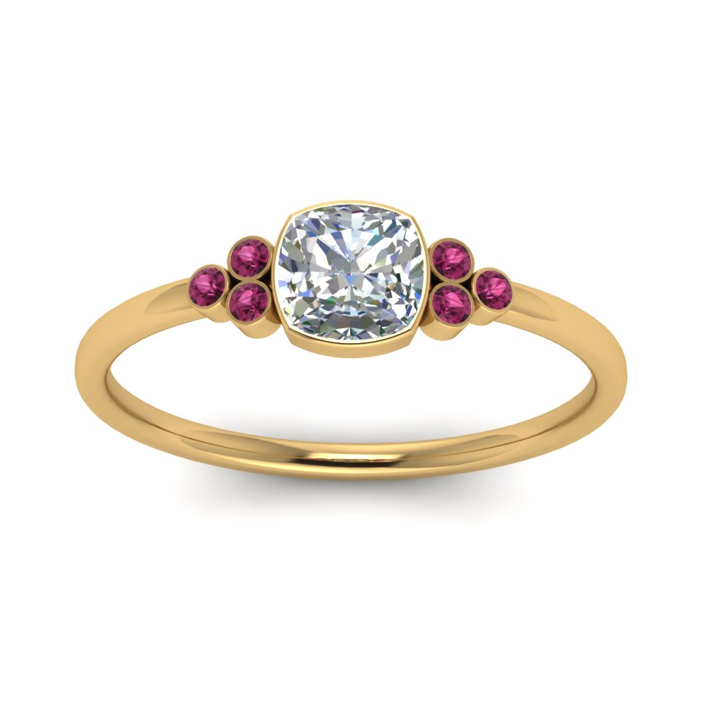 petite-bezel-set-cushion-cut-diamond-engagement-ring-with-pink-sapphire-in-yellow-gold-FD9175CURGSADRPIANGLE5-NL-YG