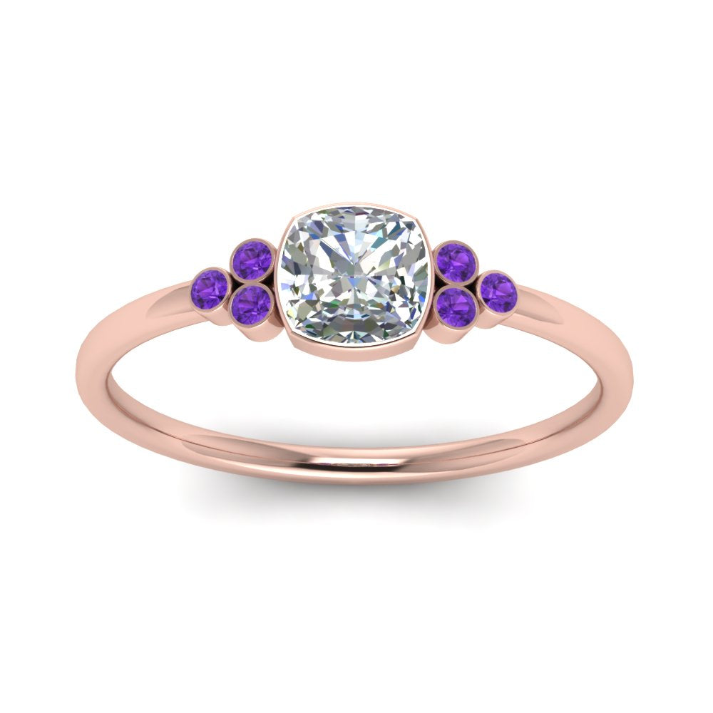 petite-bezel-set-cushion-cut-diamond-engagement-ring-with-purple-topaz-in-rose-gold-FD9175CURGVITOANGLE5-NL-RG