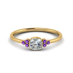 Load image into Gallery viewer, petite-bezel-set-cushion-cut-diamond-engagement-ring-with-purple-topaz-in-yellow-gold-FD9175CURGVITO-NL-YG

