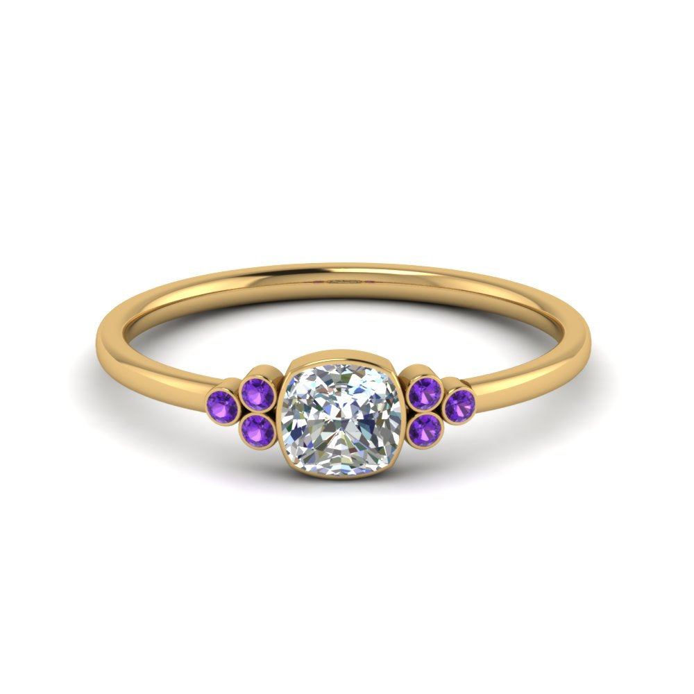 petite-bezel-set-cushion-cut-diamond-engagement-ring-with-purple-topaz-in-yellow-gold-FD9175CURGVITO-NL-YG