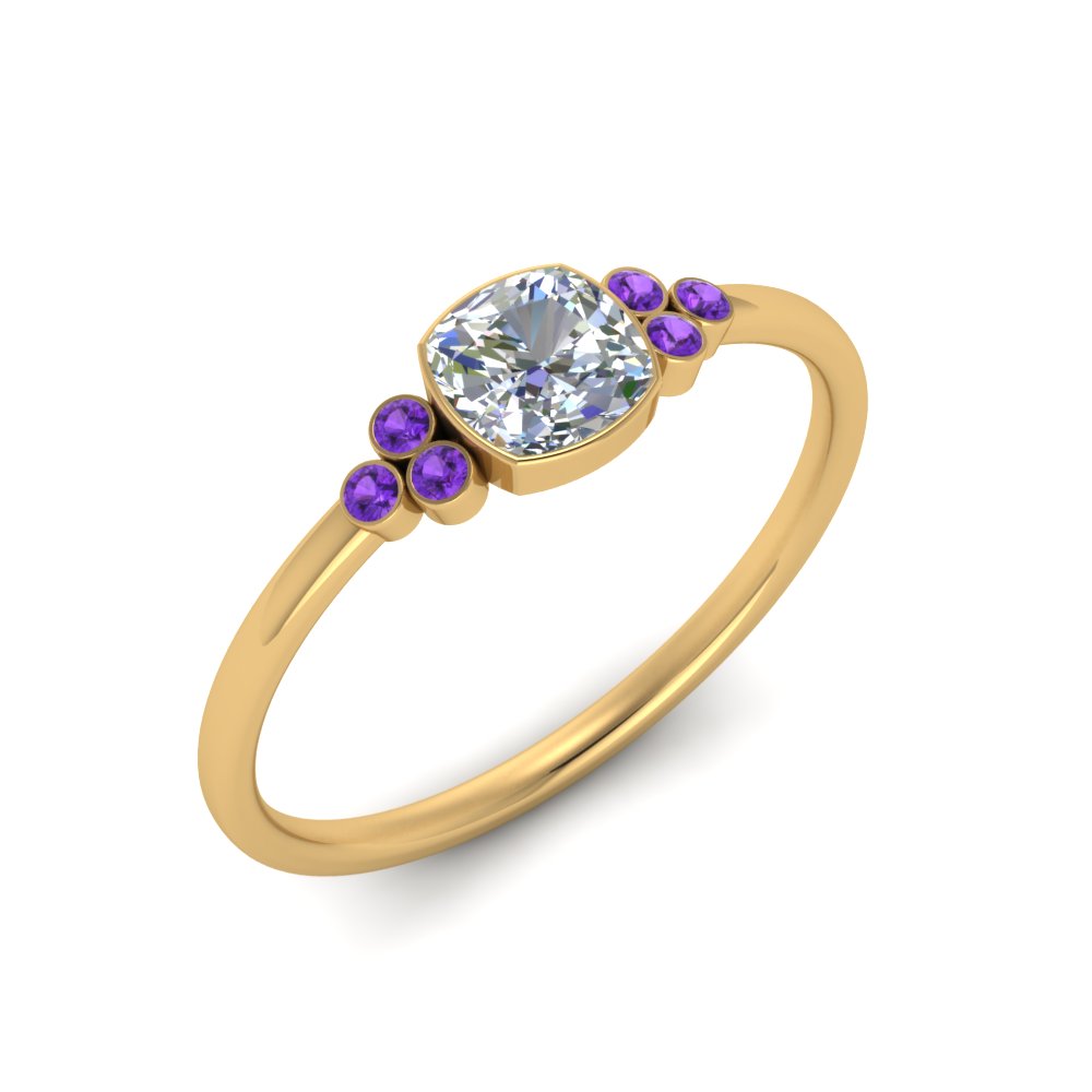 petite-bezel-set-cushion-cut-diamond-engagement-ring-with-purple-topaz-in-yellow-gold-FD9175CURGVITOANGLE2-NL-YG