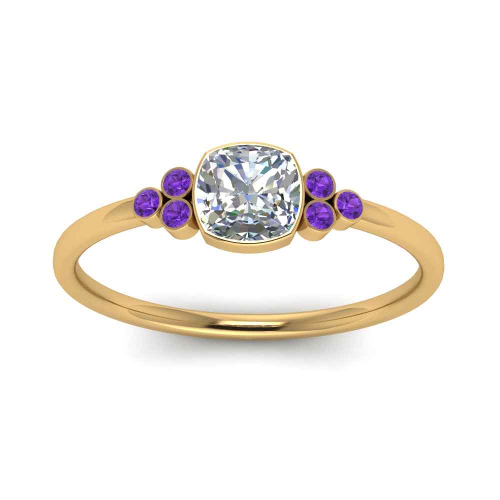 petite-bezel-set-cushion-cut-diamond-engagement-ring-with-purple-topaz-in-yellow-gold-FD9175CURGVITOANGLE5-NL-YG