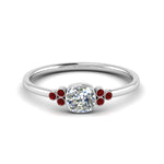 Load image into Gallery viewer, petite-bezel-set-cushion-cut-diamond-engagement-ring-with-ruby-in-white-gold-FD9175CURGRUDR-NL-WG
