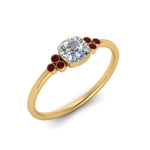 Load image into Gallery viewer, petite-bezel-set-cushion-cut-diamond-engagement-ring-with-ruby-in-yellow-gold-FD9175CURGRUDRANGLE2-NL-YG
