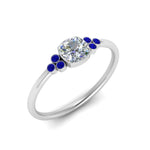 Load image into Gallery viewer, petite-bezel-set-cushion-cut-diamond-engagement-ring-with-sapphire-in-white-gold-FD9175CURGSABLANGLE2-NL-WG
