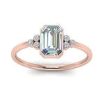 Load image into Gallery viewer, petite-bezel-set-emerald-cut-diamond-engagement-ring-in-rose-gold-FD9175EMRANGLE5-NL-RG
