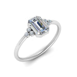 Load image into Gallery viewer, petite-bezel-set-emerald-cut-diamond-engagement-ring-in-white-gold-FD9175EMRANGLE2-NL-WG
