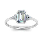 Load image into Gallery viewer, petite-bezel-set-emerald-cut-diamond-engagement-ring-in-white-gold-FD9175EMRANGLE5-NL-WG
