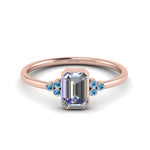 Load image into Gallery viewer, petite-bezel-set-emerald-cut-diamond-engagement-ring-with-blue-topaz-in-rose-gold-FD9175EMRGICBLTO-NL-RG

