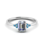 Load image into Gallery viewer, petite-bezel-set-emerald-cut-diamond-engagement-ring-with-blue-topaz-in-white-gold-FD9175EMRGICBLTO-NL-WG
