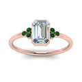 Thumbnail 43 - petite-bezel-set-emerald-cut-diamond-engagement-ring-with-emerald-in-rose-gold-FD9175EMRGEMGRANGLE5-NL-RG