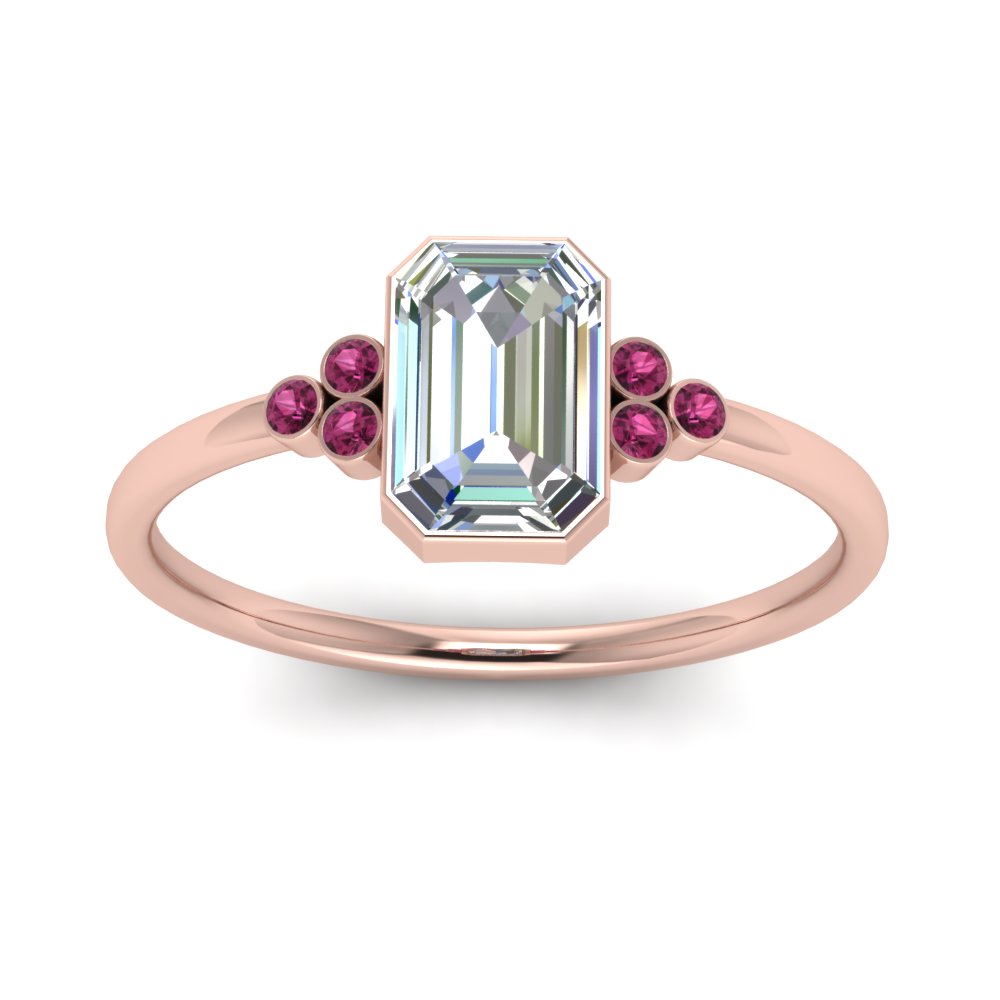petite-bezel-set-emerald-cut-diamond-engagement-ring-with-pink-sapphire-in-rose-gold-FD9175EMRGSADRPIANGLE5-NL-RG