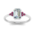 Thumbnail 10 - petite-bezel-set-emerald-cut-diamond-engagement-ring-with-pink-sapphire-in-white-gold-FD9175EMRGSADRPIANGLE5-NL-WG
