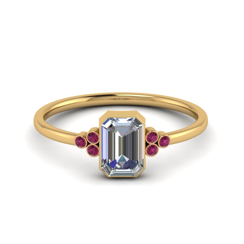 petite-bezel-set-emerald-cut-diamond-engagement-ring-with-pink-sapphire-in-yellow-gold-FD9175EMRGSADRPI-NL-YG