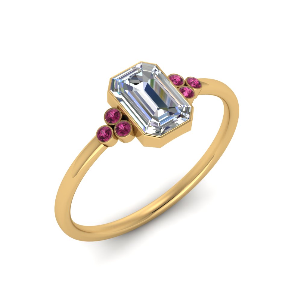 petite-bezel-set-emerald-cut-diamond-engagement-ring-with-pink-sapphire-in-yellow-gold-FD9175EMRGSADRPIANGLE2-NL-YG
