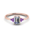 Thumbnail 51 - petite-bezel-set-emerald-cut-diamond-engagement-ring-with-purple-topaz-in-rose-gold-FD9175EMRGVITO-NL-RG