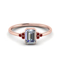 Thumbnail 45 - petite-bezel-set-emerald-cut-diamond-engagement-ring-with-ruby-in-rose-gold-FD9175EMRGRUDR-NL-RG