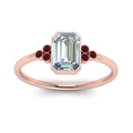 Thumbnail 46 - petite-bezel-set-emerald-cut-diamond-engagement-ring-with-ruby-in-rose-gold-FD9175EMRGRUDRANGLE5-NL-RG