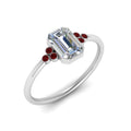 Thumbnail 19 - petite-bezel-set-emerald-cut-diamond-engagement-ring-with-ruby-in-white-gold-FD9175EMRGRUDRANGLE2-NL-WG