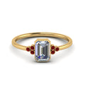 Thumbnail 69 - petite-bezel-set-emerald-cut-diamond-engagement-ring-with-ruby-in-yellow-gold-FD9175EMRGRUDR-NL-YG