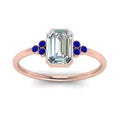 Thumbnail 37 - petite-bezel-set-emerald-cut-diamond-engagement-ring-with-sapphire-in-rose-gold-FD9175EMRGSABLANGLE5-NL-RG