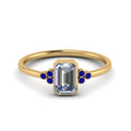 Thumbnail 60 - petite-bezel-set-emerald-cut-diamond-engagement-ring-with-sapphire-in-yellow-gold-FD9175EMRGSABL-NL-YG