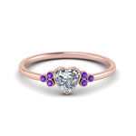 Load image into Gallery viewer, petite-bezel-set-heart-shaped-diamond-engagement-ring-with-purple-topaz-in-rose-gold-FD9175HTRGVITO-NL-RG
